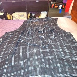 SHEER PLUS-SIZED SHIRT